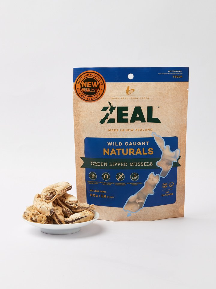 Zeal - Wild Caught Naturals - Green Lipped Mussels - 50g