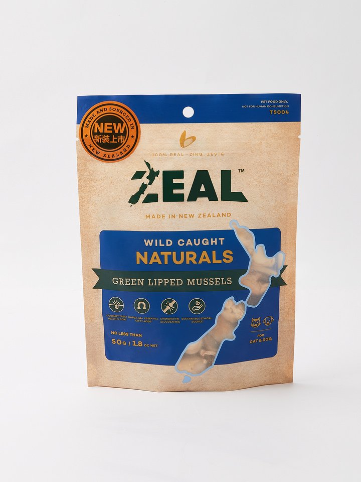 Zeal - Wild Caught Naturals - Green Lipped Mussels - 50g