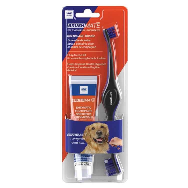 Paw Ready - BrushMate - Oral Care Bundle - Toothbrush + Toothpaste
