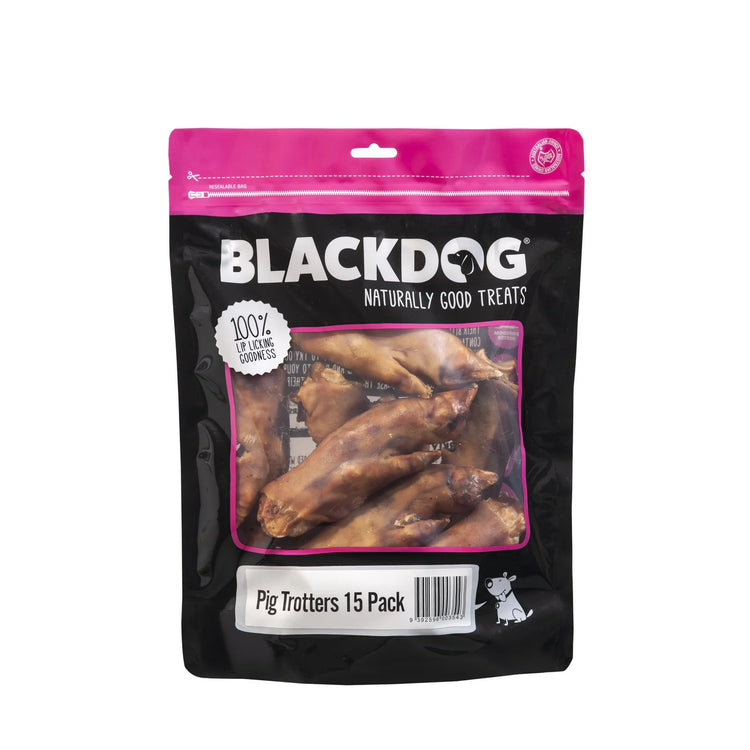 Black Dog - Pig Trotters - Pack of 15
