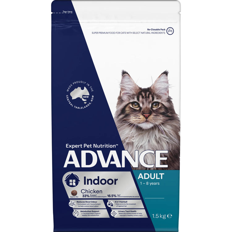 Advance - Adult Dry Cat Food - Indoor - chicken -1.5kg