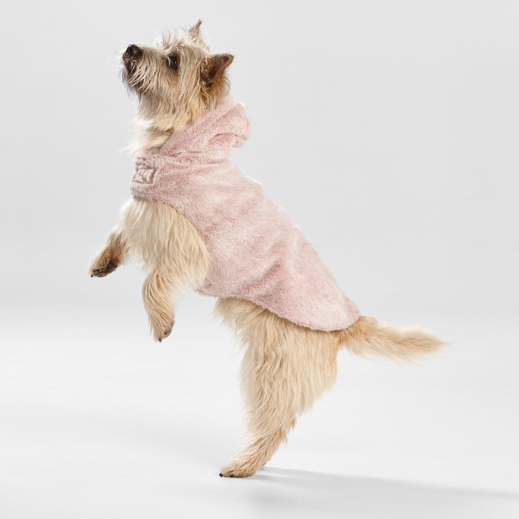 Snooza Wear - Faux Fur Hooded Coat - Pink - Large-Medium-Xsmall