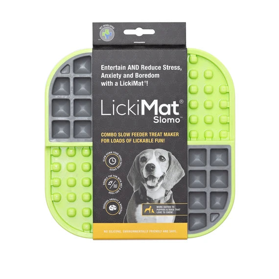 LickiMat - Slomo for dogs and cats - Green- Orange- Turquoise