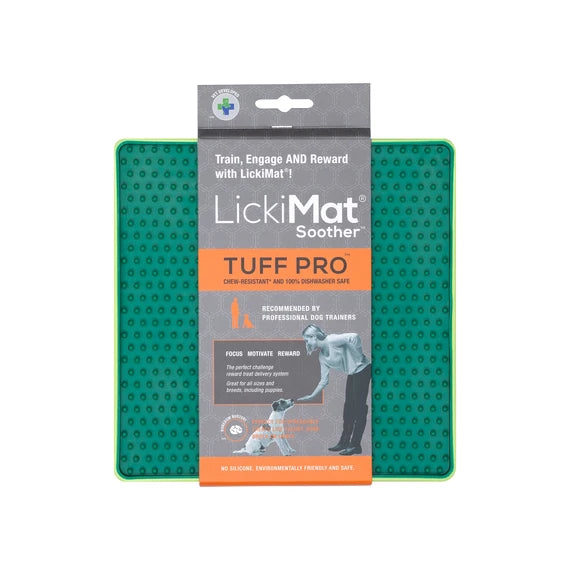 LickiMat - Soother - TUFF PRO - Green-Orange-Purple-Turquoise