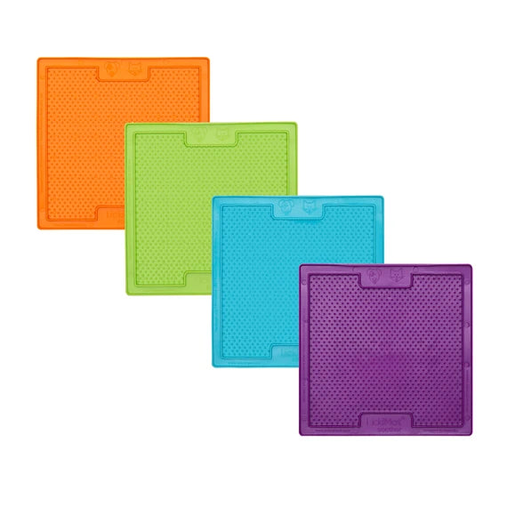 LickiMat - Soother - Green-Orange-Purple-Turquoise