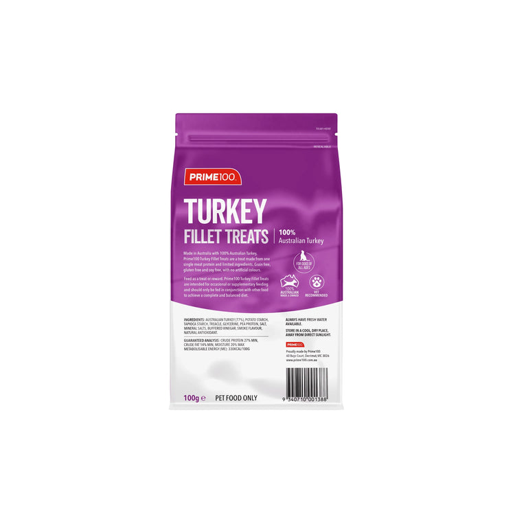 Prime100 - Fillet Treats - Turkey - 100g