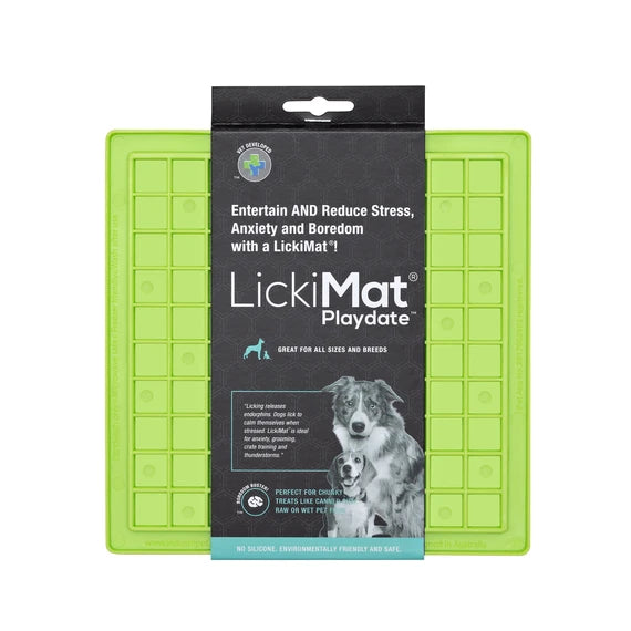 LickiMat - Playdate for dogs and cats - Green-Orange-Purple-Turquoise
