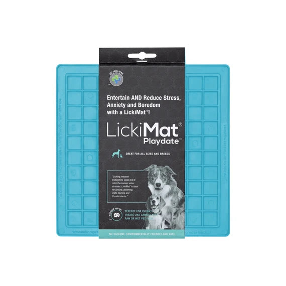 LickiMat - Playdate for dogs and cats - Green-Orange-Purple-Turquoise