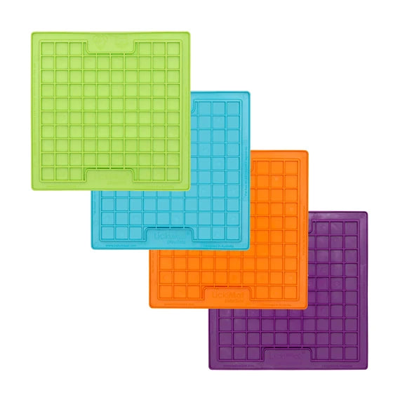 LickiMat - Playdate for dogs and cats - Green-Orange-Purple-Turquoise