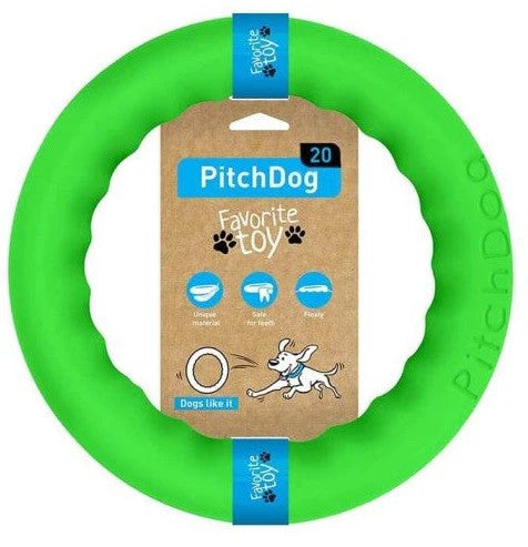 PitchDog - Fetch Ring - Green -30cm- 20cm