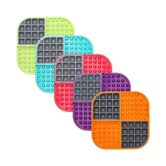 LickiMat - Slomo for dogs and cats - Green- Orange- Turquoise