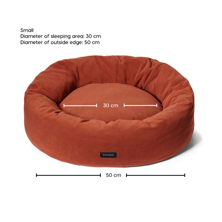 Snooza - Self-Warming Polar Fleece Cuddler - Rust - Extra Large - Large - Medium - Small