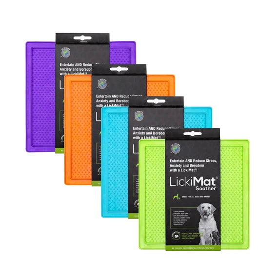 LickiMat - Soother - Green-Orange-Purple-Turquoise