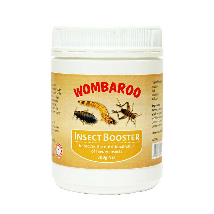 Wombaroo - Insect Boosterdiet for insects fed to captive reptiles, animals and birds - Tub - 300gm