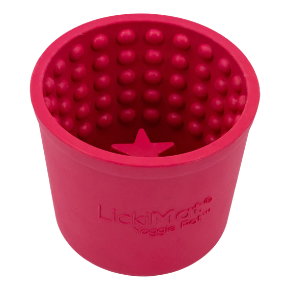 LickiMat - Yoggie Pot - Orange- Pink-Purple- Red- Turquoise