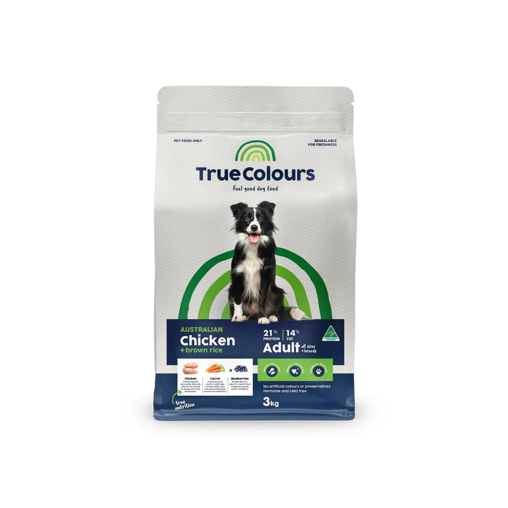 rue Colours - Adult Dog - Australian Chicken + Brown Rice - 20kg-3kg