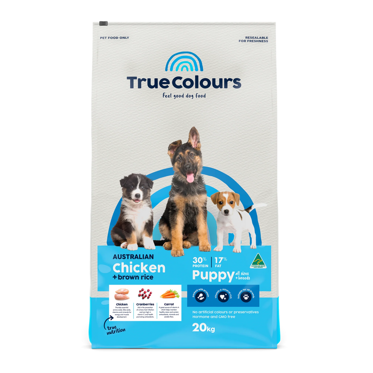 True Colours - Puppy - Australian Chicken + Brown Rice 