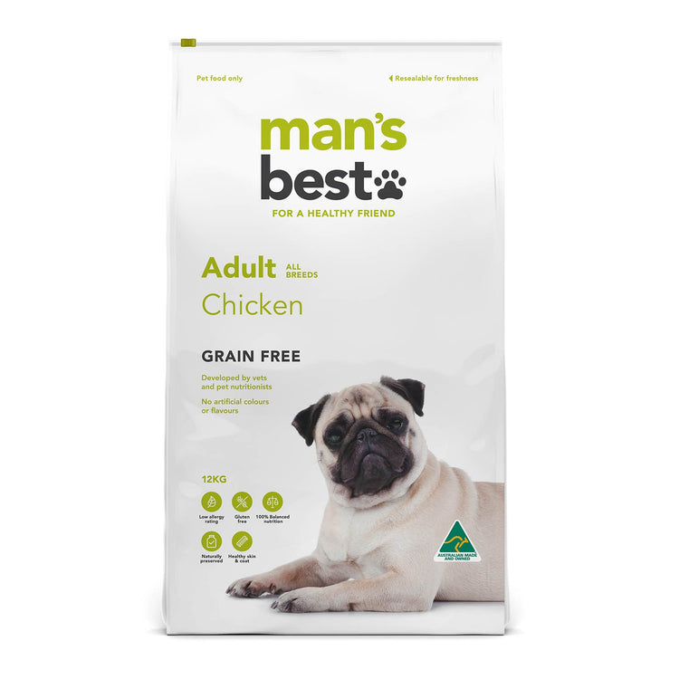 Man's Best - Adult Dog - GRAIN FREE - Chicken 