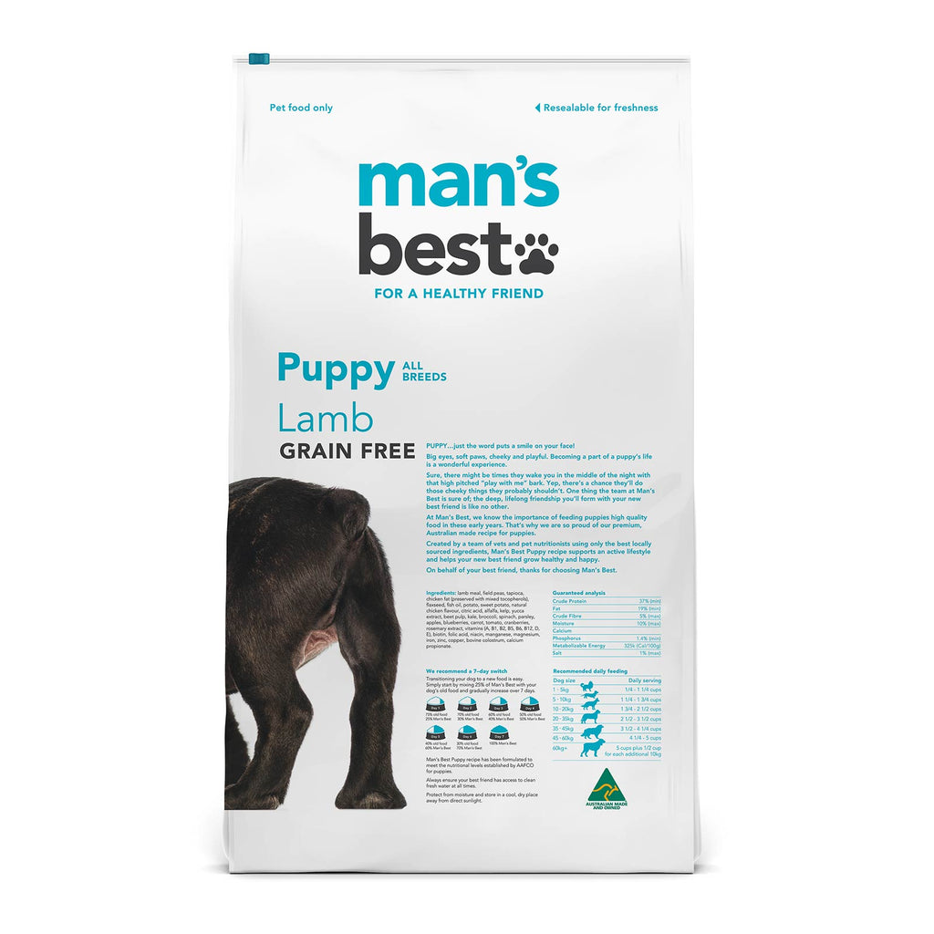 Man's Best - Puppy - GRAIN FREE - Lamb - 12kg