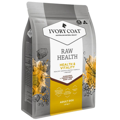 Ivory Coat - Adult Dog - Raw Health - Health & Vitality - 10kg - 1.8kg