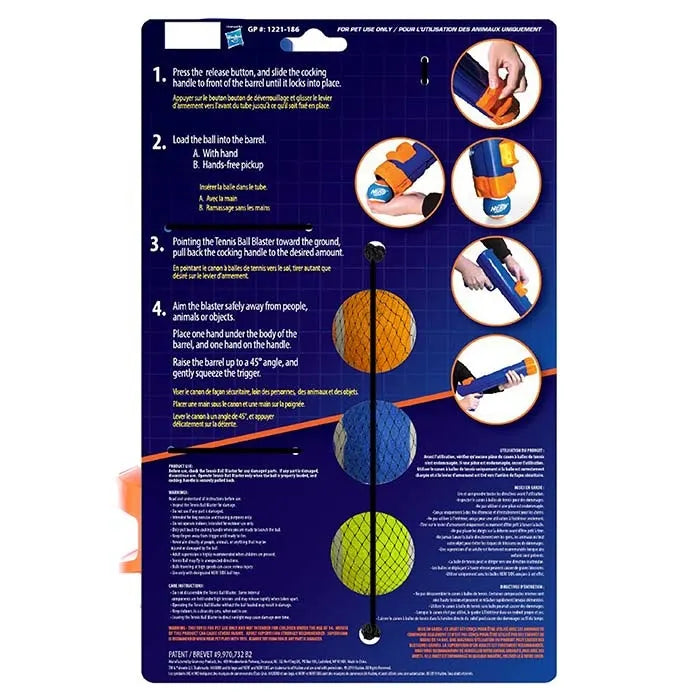 NERF DOG - Mini Tennis Ball Blaster Set
