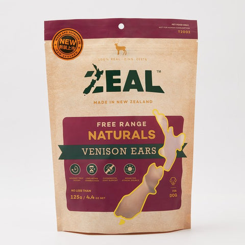 Zeal - Free Range Naturals - Venison Ears - 125g