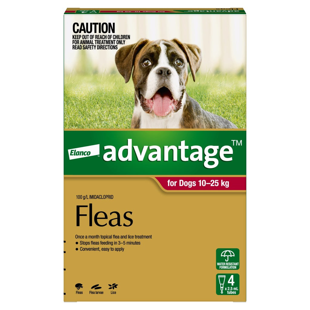 Advantage Spot-On Flea Control for Dogs 10-25kg