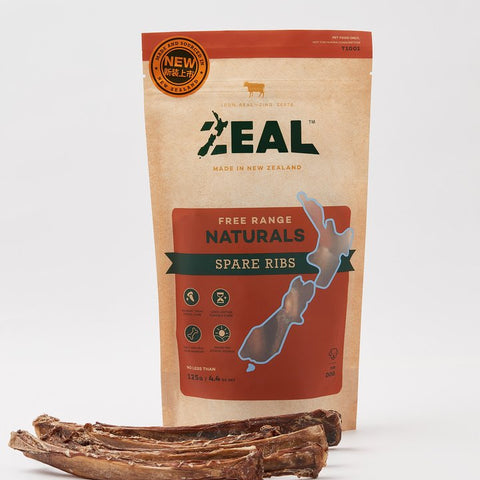 Zeal - Free Range Naturals - Spare Ribs - 125g