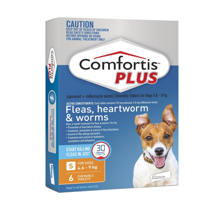 Comfortis PLUS Flea & Wormer for Dogs 4.6-9kg