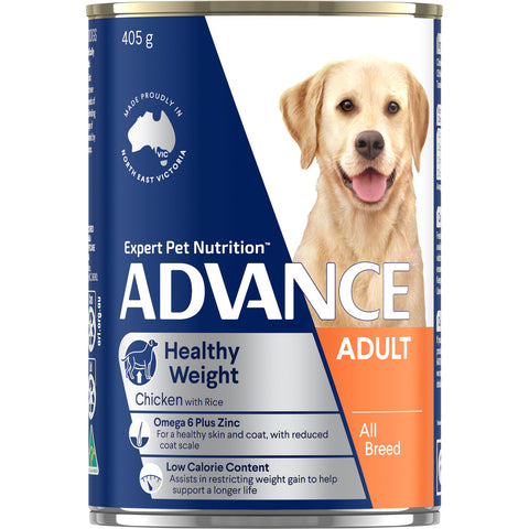 Advance - Wet Food Tins - Adult Dog - Healthy Weight - 12 x 405g