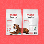 Man's Best - Adult Dog - GRAIN FREE - Ocean Fish with Sardines - 12kg-2kg