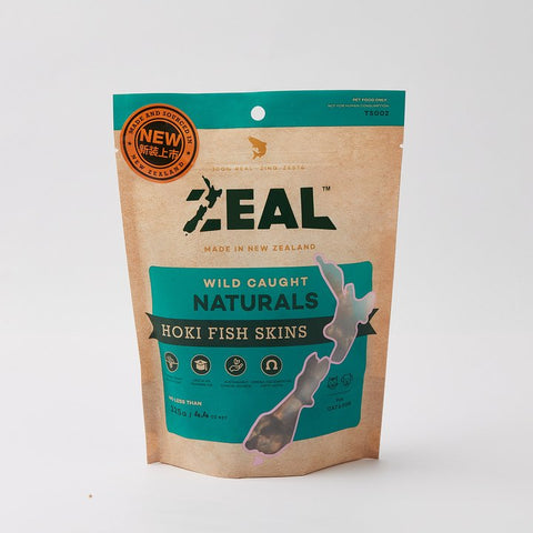 Zeal - Wild Caught Naturals - Hoki Fish Skins - 125g