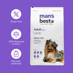 Man's Best - Adult Dog - GRAIN FREE - Lamb - 12kg-2kg