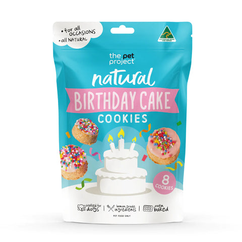 The Pet Project - Natural Birthday Cake Cookies - 8 Pack