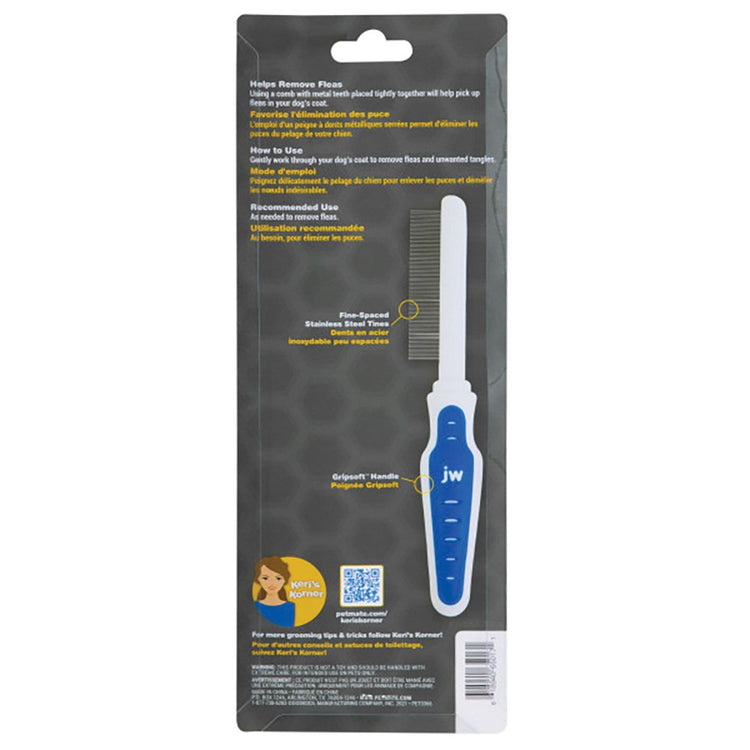 JW - Gripsoft - Flea Comb for dogs and cats.