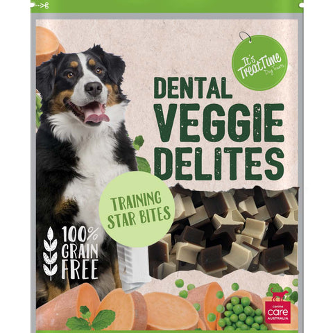 It's Treat Time - Dental Veggie Delights - Training Star Bites - 100g