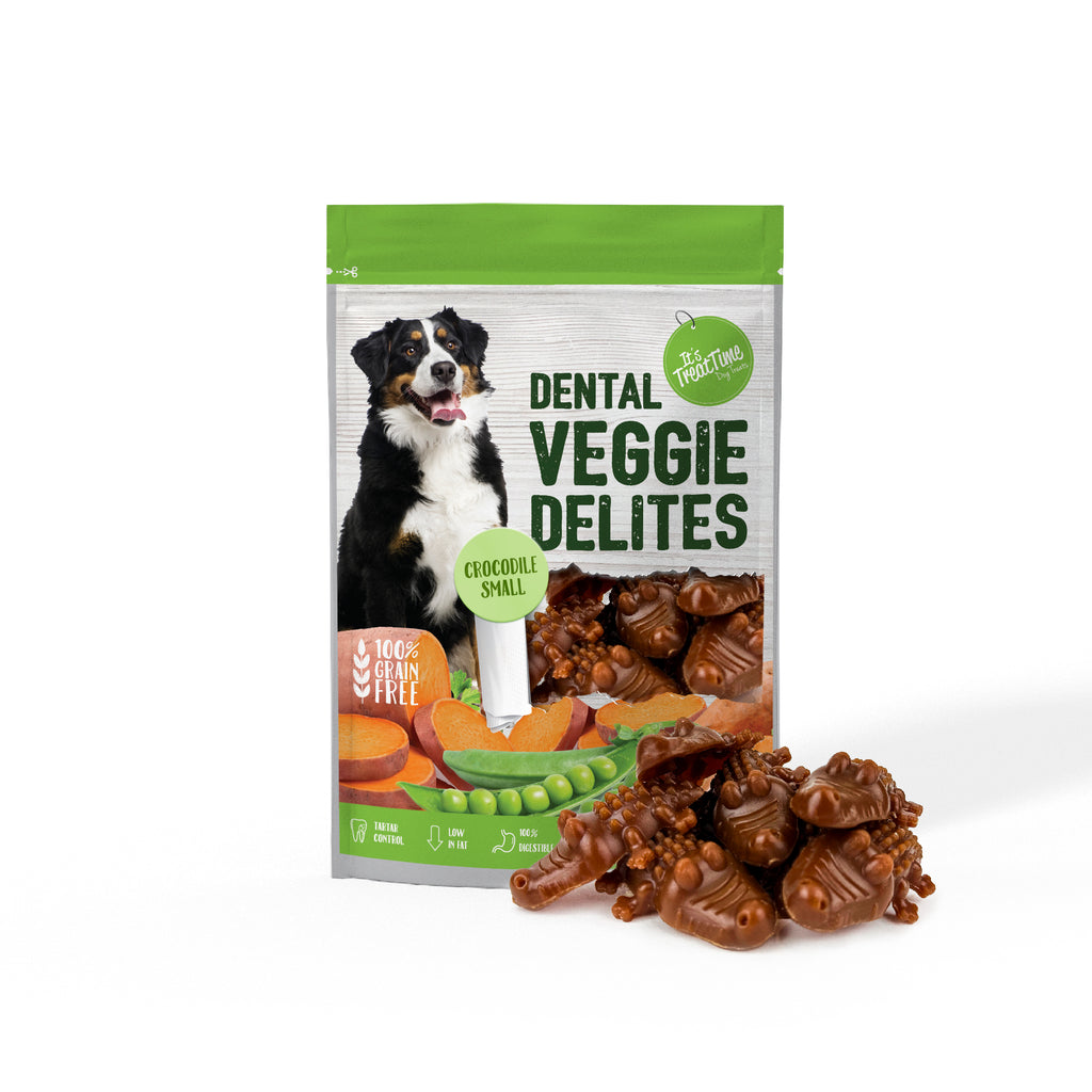 t's Treat Time - Dental Veggie Delights - Crocodile Small - 115