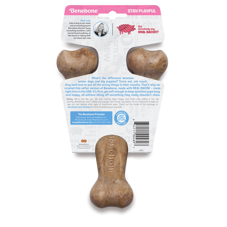 Benebone - Bacon Puppy Wishbone - Medium-Small