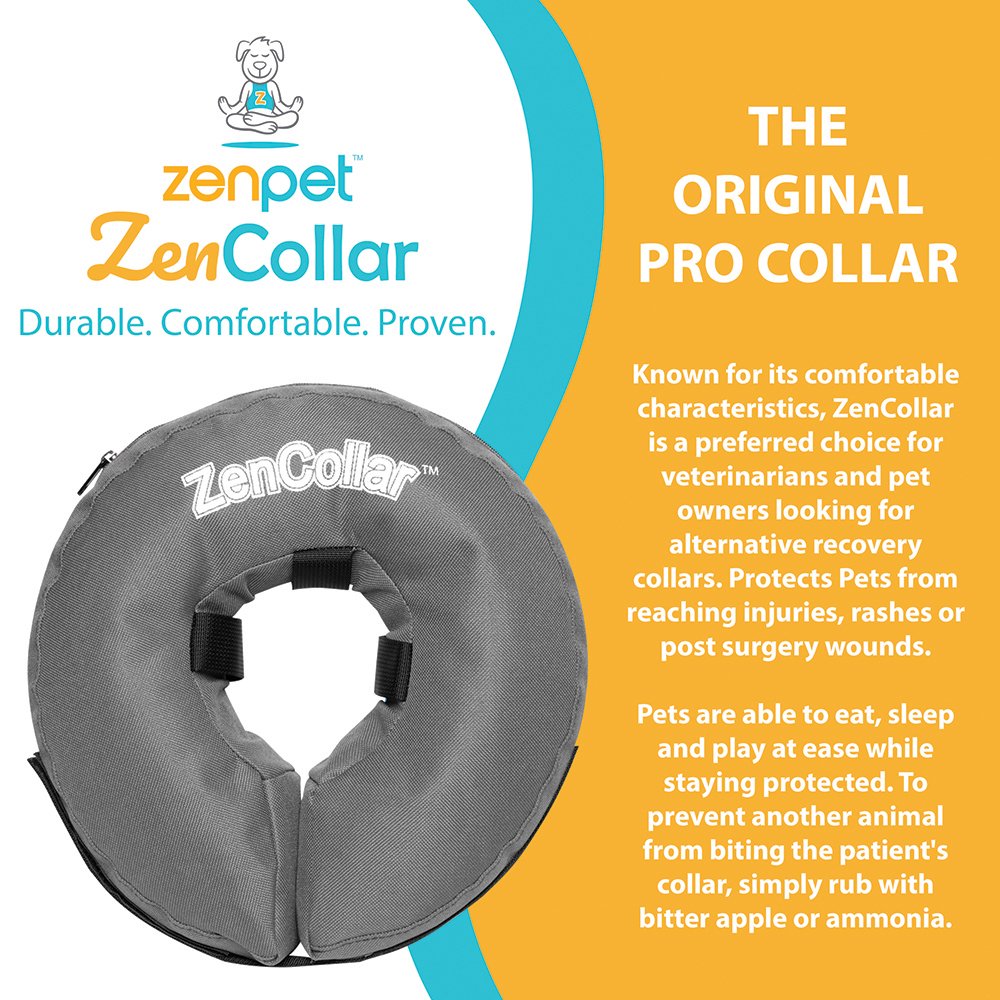 ZenPet - ZenCollar - Comfortable Recovery Collar - X-Large - Large - Medium - Small - X-Small