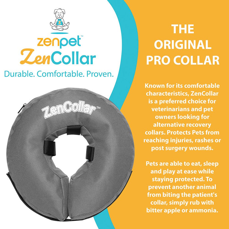 ZenPet - ZenCollar - Comfortable Recovery Collar - X-Large - Large - Medium - Small - X-Small