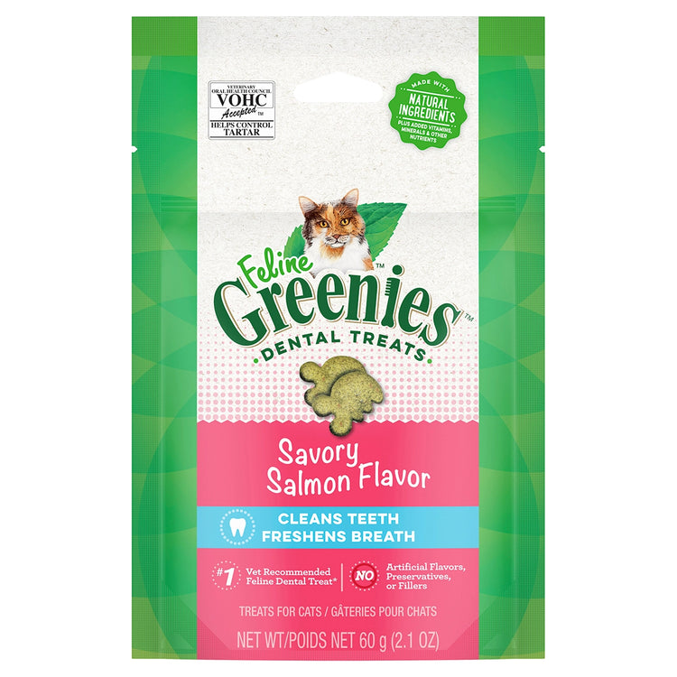 Greenies - Dental Cat Treats - Savoury Salmon - 60g
