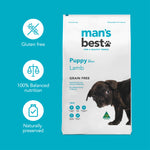 Man's Best - Puppy - GRAIN FREE - Lamb - 12kg-2kg