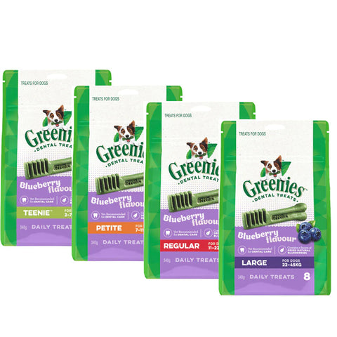 Greenies - Dental Dog Treats - Blueberry - Large 340g (8 Pack)