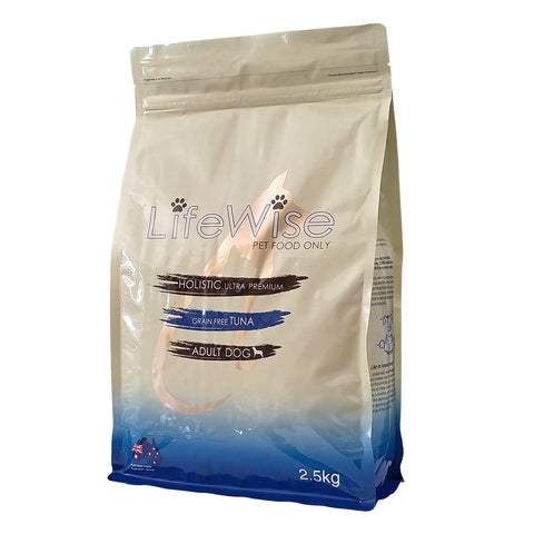 LifeWise - Adult Dog Dry Food - GRAIN FREE - Wild Tuna - 18kg-9kg-2.5kg