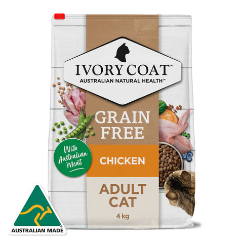 Ivory Coat - Adult Cat - GRAIN FREE - Chicken - 4kg-2kg