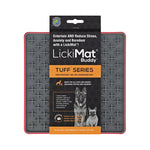 LickiMat - Buddy - Tuff Series for DOgs and Cats - Green-Orange-Red- Turquoise