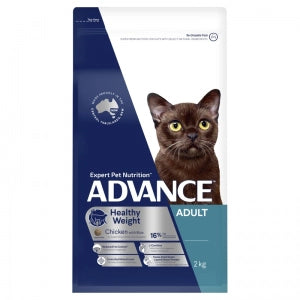 Advance - Adult Dry Cat Food- Healthy Weight - 2kg