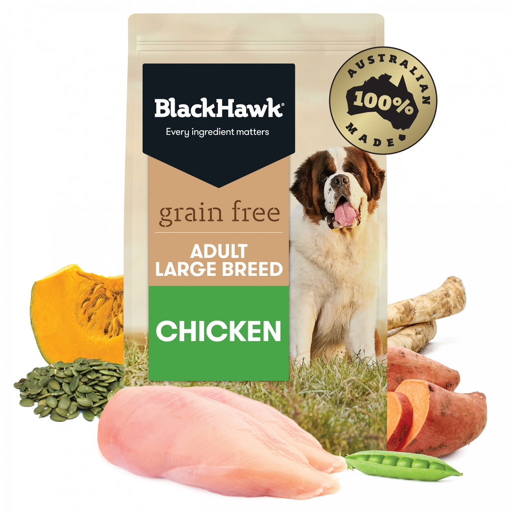 Black Hawk - Adult Dog - Large Breed - GRAIN FREE - Chicken - 15kg