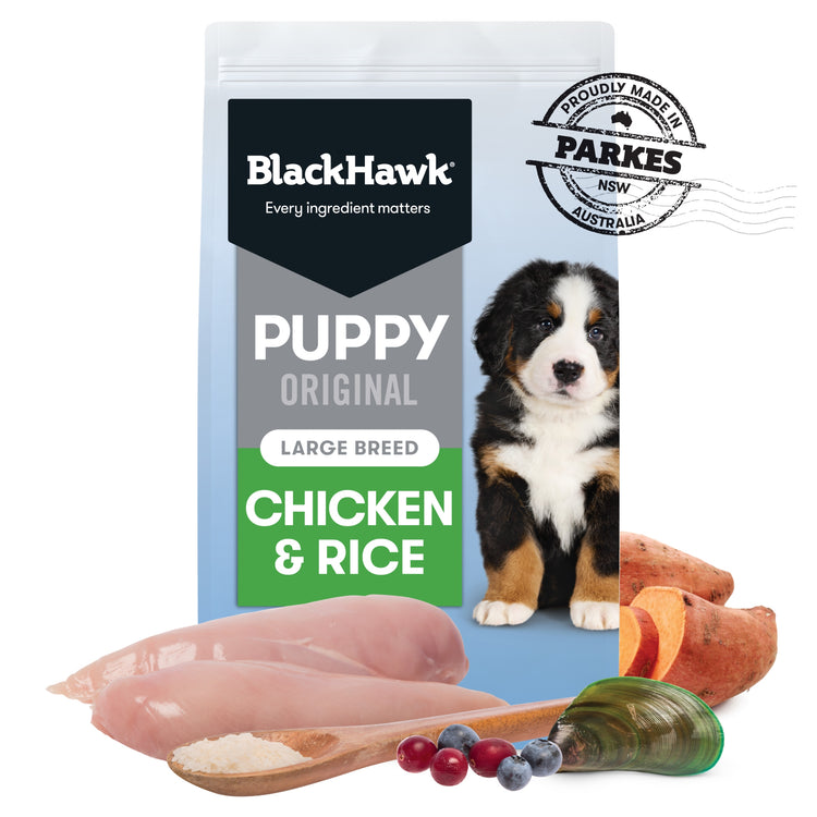 Black Hawk - Puppy - Large Breed - Chicken & Rice - 20kg