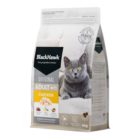 Black Hawk - Adult Cat - Chicken - 12kg-4kg-2kg